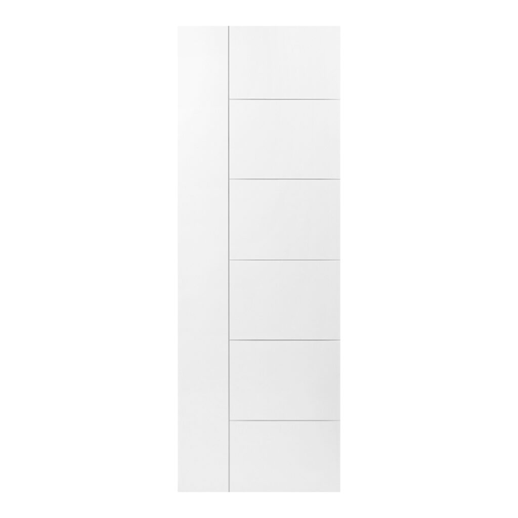 A white Moulded Panel Berkley model door