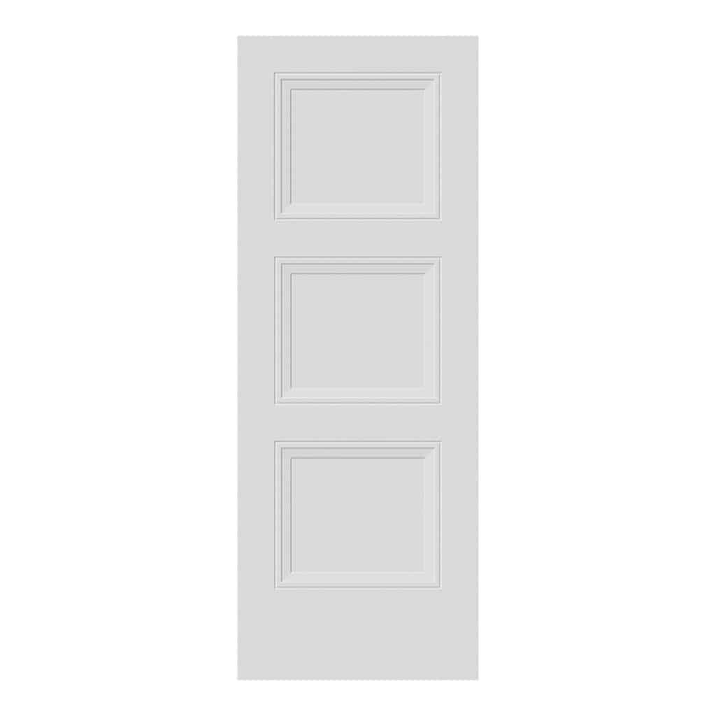 A white Livingston model door with three panels