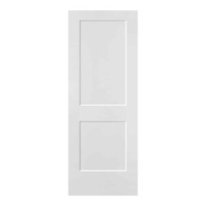 A white Logan model door with two panels