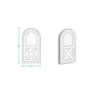 Round Top Cross-Buck Panel Vent