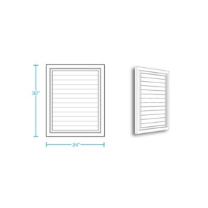 Rectangular Closed Louver Vent