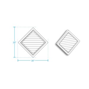 Diamond Closed Louver Vent