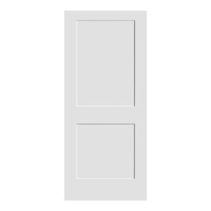 A white Shaker Door with two panels