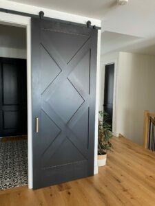 black barn door