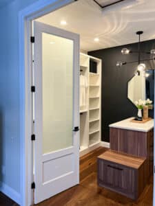 french door walk in closet