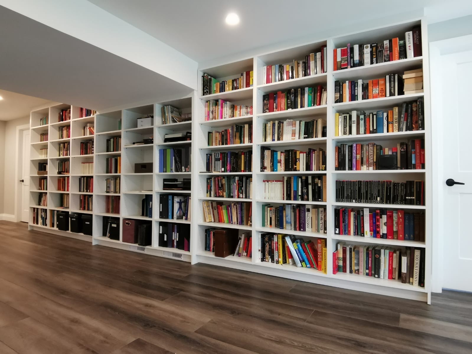 built in bookshelves