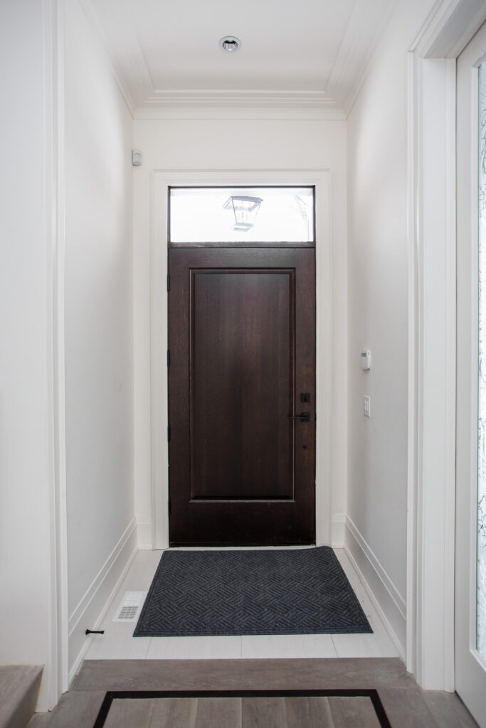Oak entry door