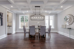dining room coffered ceiling 