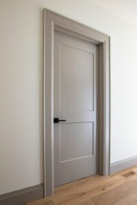 grey door