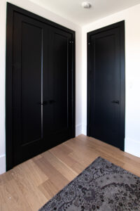 black interior doors