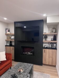 fireplace built in