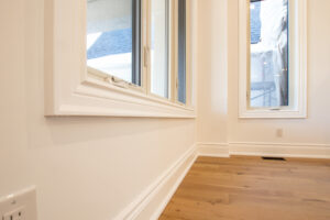 classic traditional baseboard and casing
