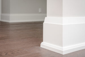 baseboard with shoe moulding